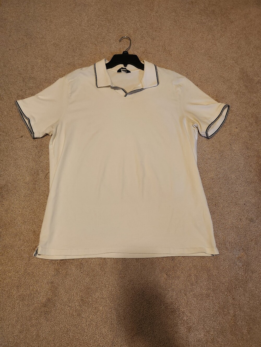 Classic Men's Polo Shirt - White with Contrast Trim